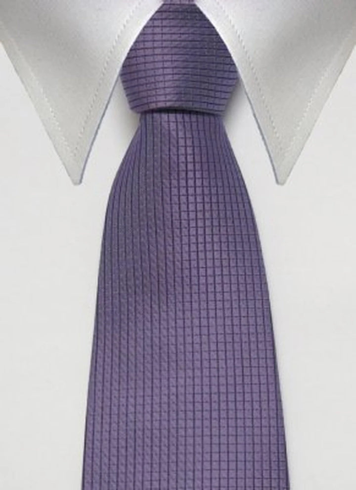 Amethyst, bred slips i lila med rutigt mönster – originalbild